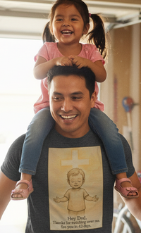 Load image into Gallery viewer, ✝️ “Hey Dad, Thanks for watching over me. See you in 43 days.”