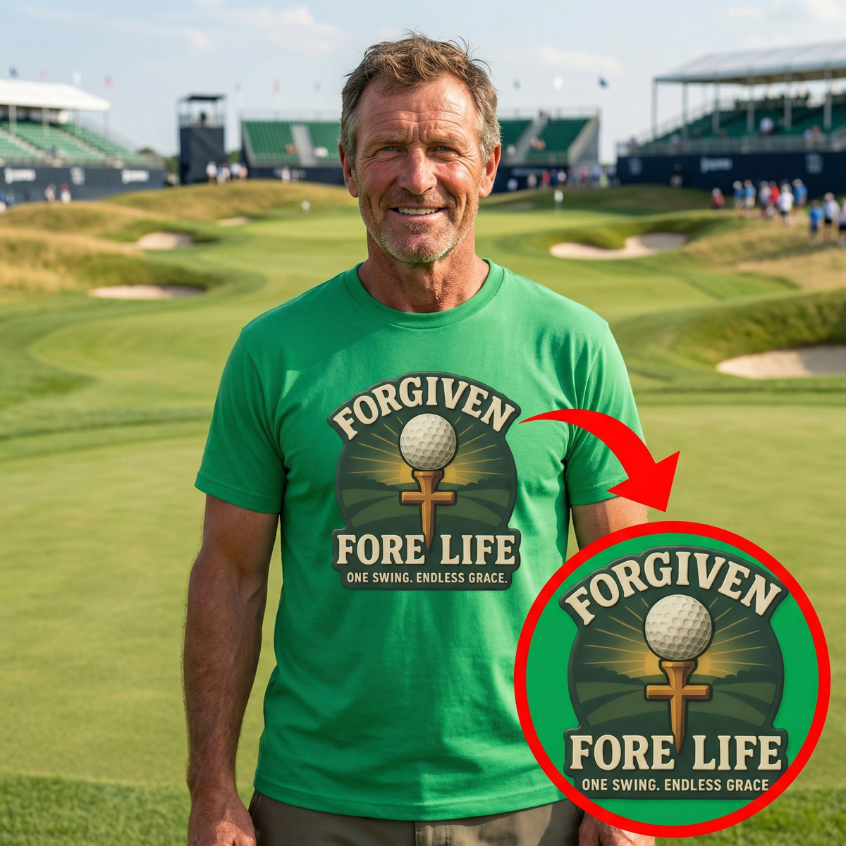 Forgiven FORE LIFE - Christian Tee | AnointedLogos