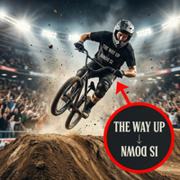 Load image into Gallery viewer, The Way Up Is Down: Matthew 23:12 Christian Tee