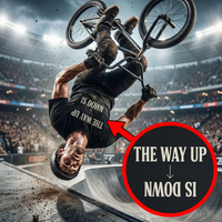 Load image into Gallery viewer, The Way Up Is Down: Matthew 23:12 Christian Tee