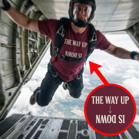 Load image into Gallery viewer, The Way Up Is Down: Matthew 23:12 Christian Tee