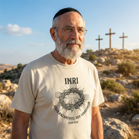Load image into Gallery viewer, Jesus Nazarenus, Rex Iudaeorum: John 19:19 Christian Tee