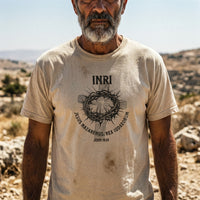 Load image into Gallery viewer, Jesus Nazarenus, Rex Iudaeorum: John 19:19 Christian Tee