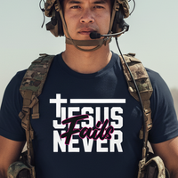 Load image into Gallery viewer, Jesus Never Fails - Faith T-Shirt